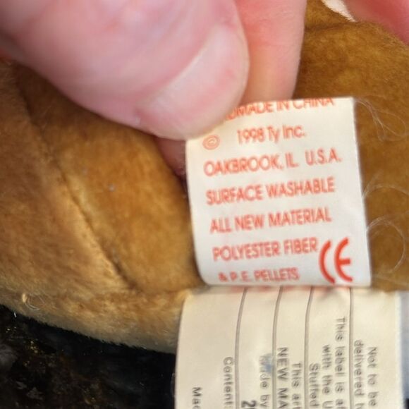 Ty Beanie Baby - WHISPER the Deer 6.5" with tags Plush Stuffed Animal Toy - Picture 10 of 10